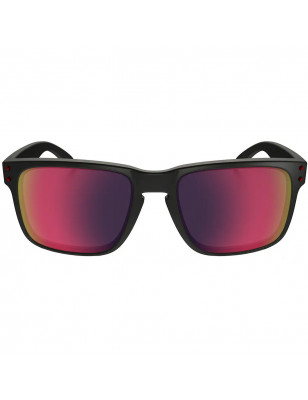 LUNETTES HOLBROOK MAT BLACK RED IRIDIUM