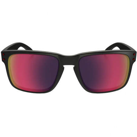 LUNETTES HOLBROOK MAT BLACK RED IRIDIUM