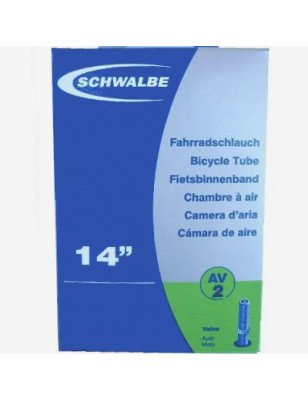 CHAMBRE À AIR SCHWALBE 14X1.75-2.50 VALVE STANDARD | Cyclone Bike