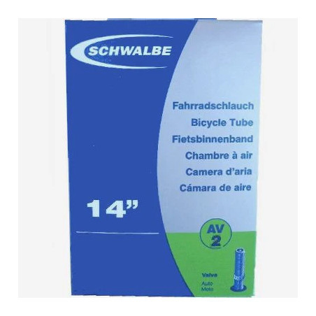 CHAMBRE À AIR SCHWALBE 14X1.75-2.50 VALVE STANDARD | Cyclone Bike