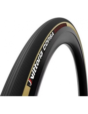 Boyau Vittoria Corsa G2.0 700x28 Noir/Beige | Cyclone Bike